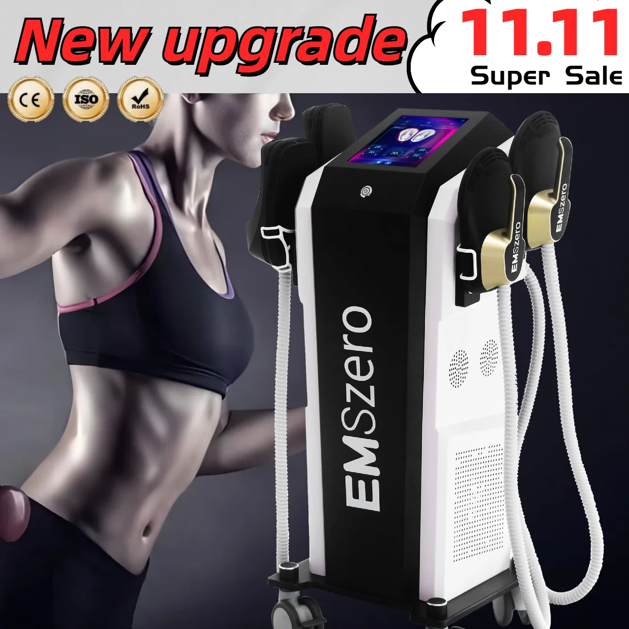 EMSzero Slimming 15 Tesla Machine Lose Weight Nova EMS Electro Muscle Stimulation Body Sculpt Butt Build Electromagnetic Sculpt