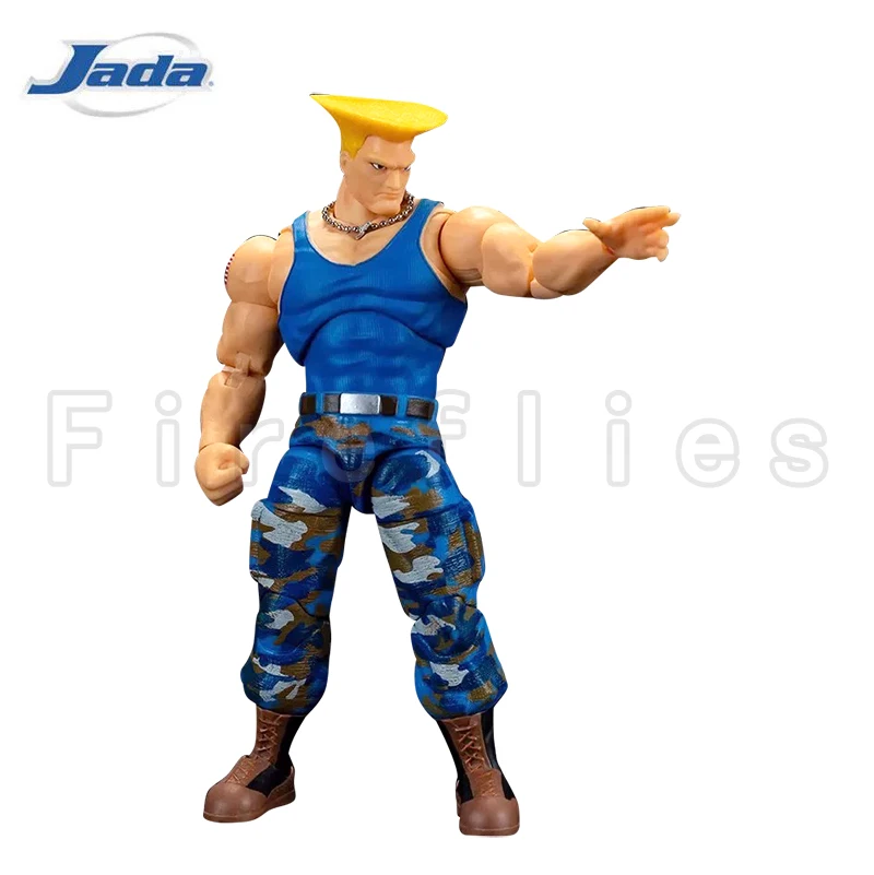 Figurine d'action Jada Toys 6 pouces, 1/12 Ultra Street Fighter II: The Final Challengers Guile, modèle animé en cadeau