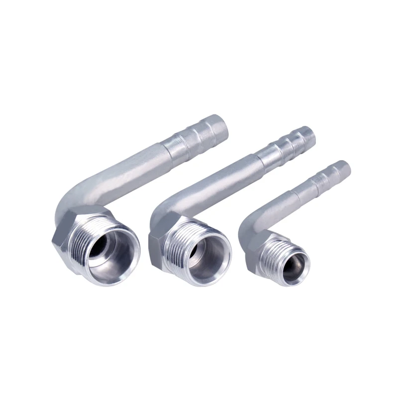 R134a #6 #8 #10 Straight / 90 Degree Male Insert O-ring Barbed Fitting for A/C Refrigerant Hose