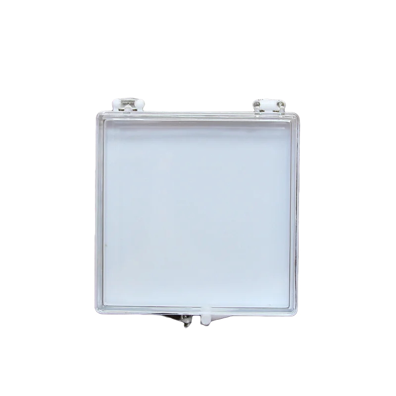 10pcs Fake Nails Storage Box White Black Transparent Plastic Case Flip Square Small Jewelry Display Packaging Wholesale