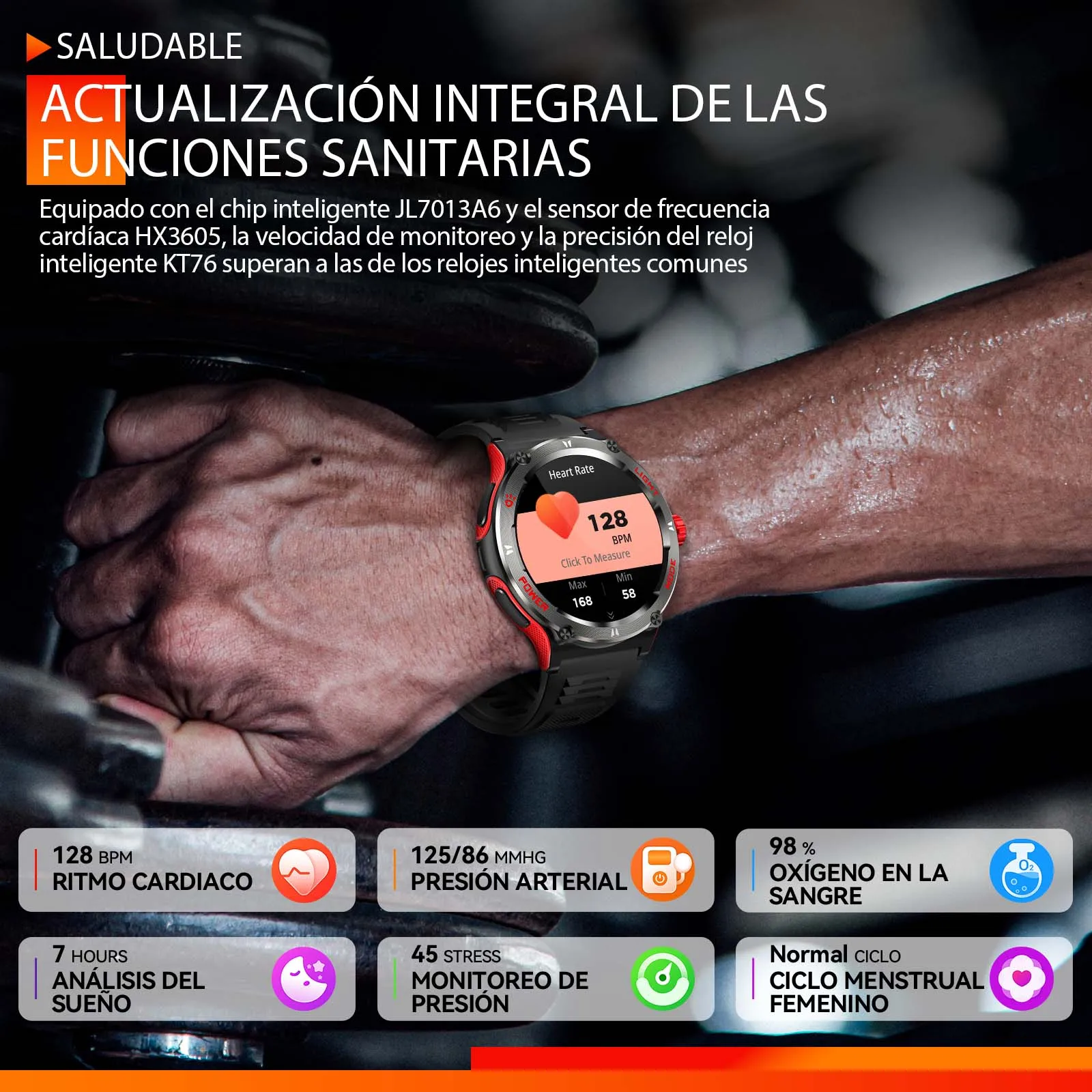 EIGIIS 남성용 군용 스마트 시계 LED 손전등 스포츠 피트니스 트래커 시계 심박수 수면 모니터 야외 Smartwatch