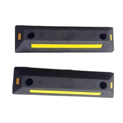 KOOJN Rubber and Plastic Limiters Rubber Wheel Positioners Car Stoppers Reverse Bumpers Anti Slip Parking Stoppers