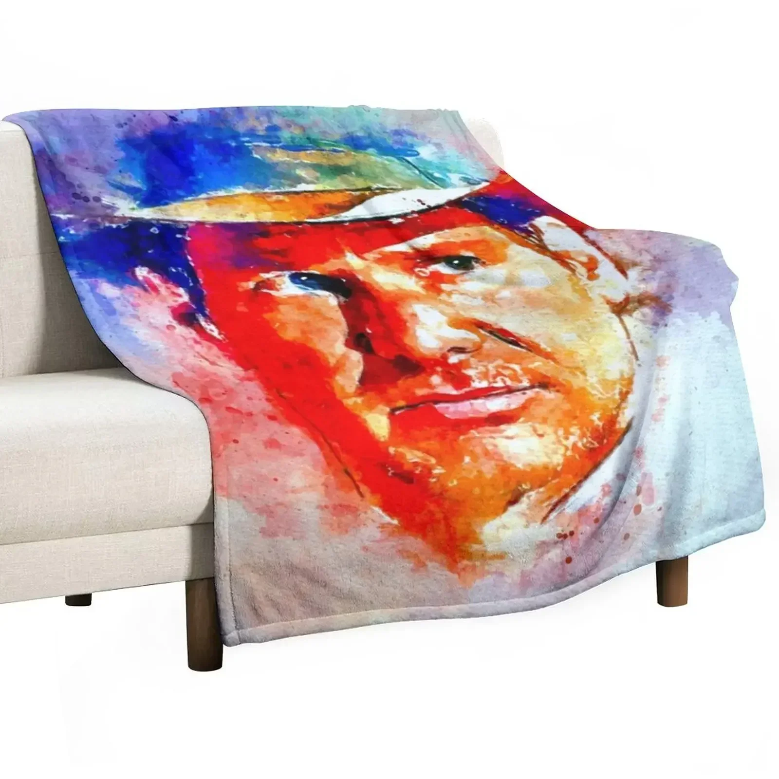 Watercolor Jones Throw Blanket Extra Large Throw Custom sofa bed Blankets For Baby Soft Beds Sofas Blankets