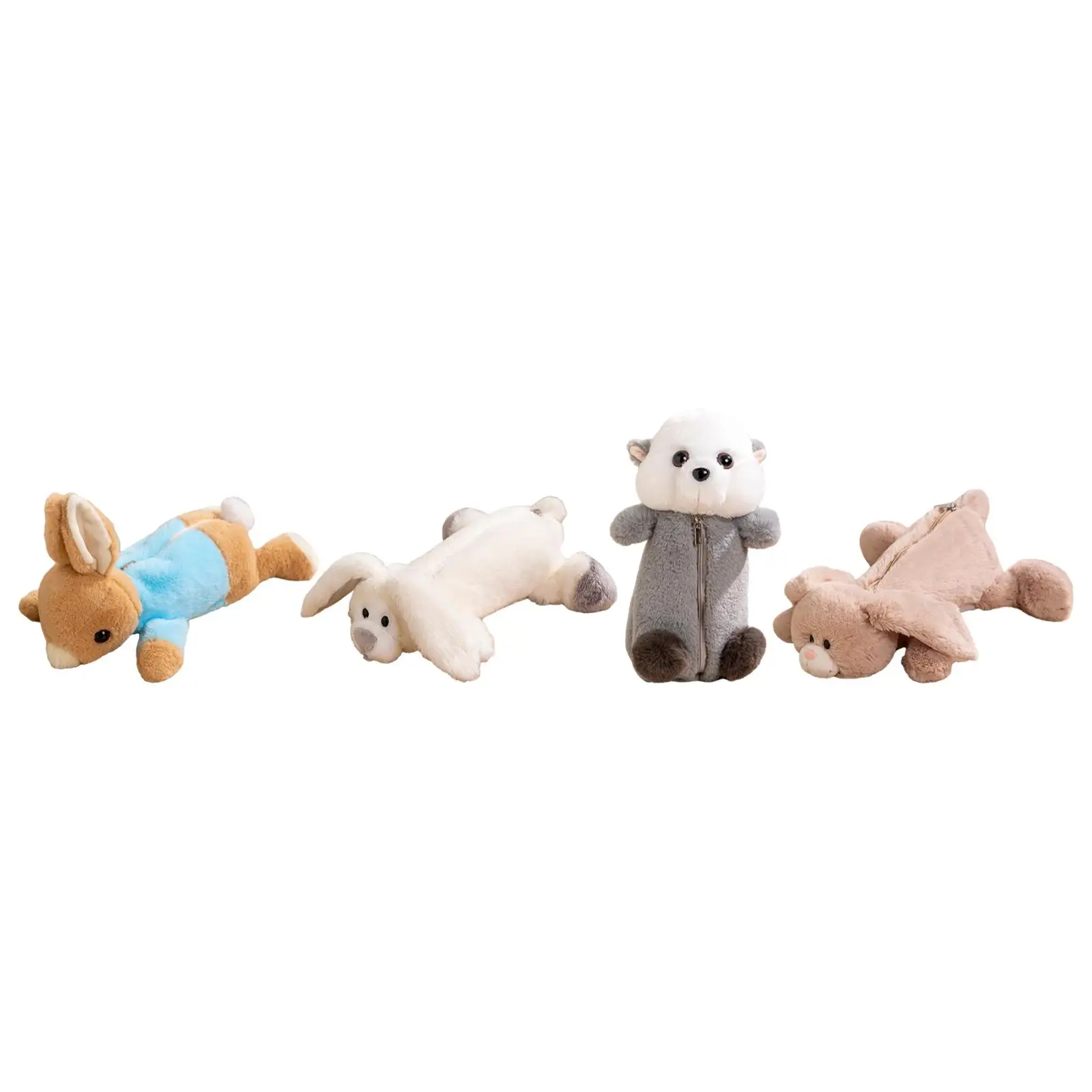 Plüsch-Federmäppchen, Federmäppchen, Federmäppchen, Tier-Briefpapiertasche für Kinder