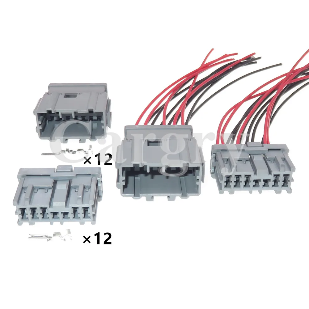 

1 Set 12P Gery Auto Conenctor Electric Cable Harness Plug AC Assembly For Honda CRV URV 6098-0252 6098-0251