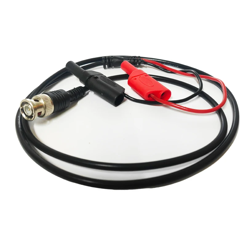 Oscilloscope test cable BNC to Banana type safety sheath plug 4mm 1 meter adapter test cable