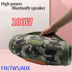 Portable High-power 100W Wireless Bluetooth Speaker RGB Light Outdoors Party Music Center Home Theater Subwoofer TWS Sound Box