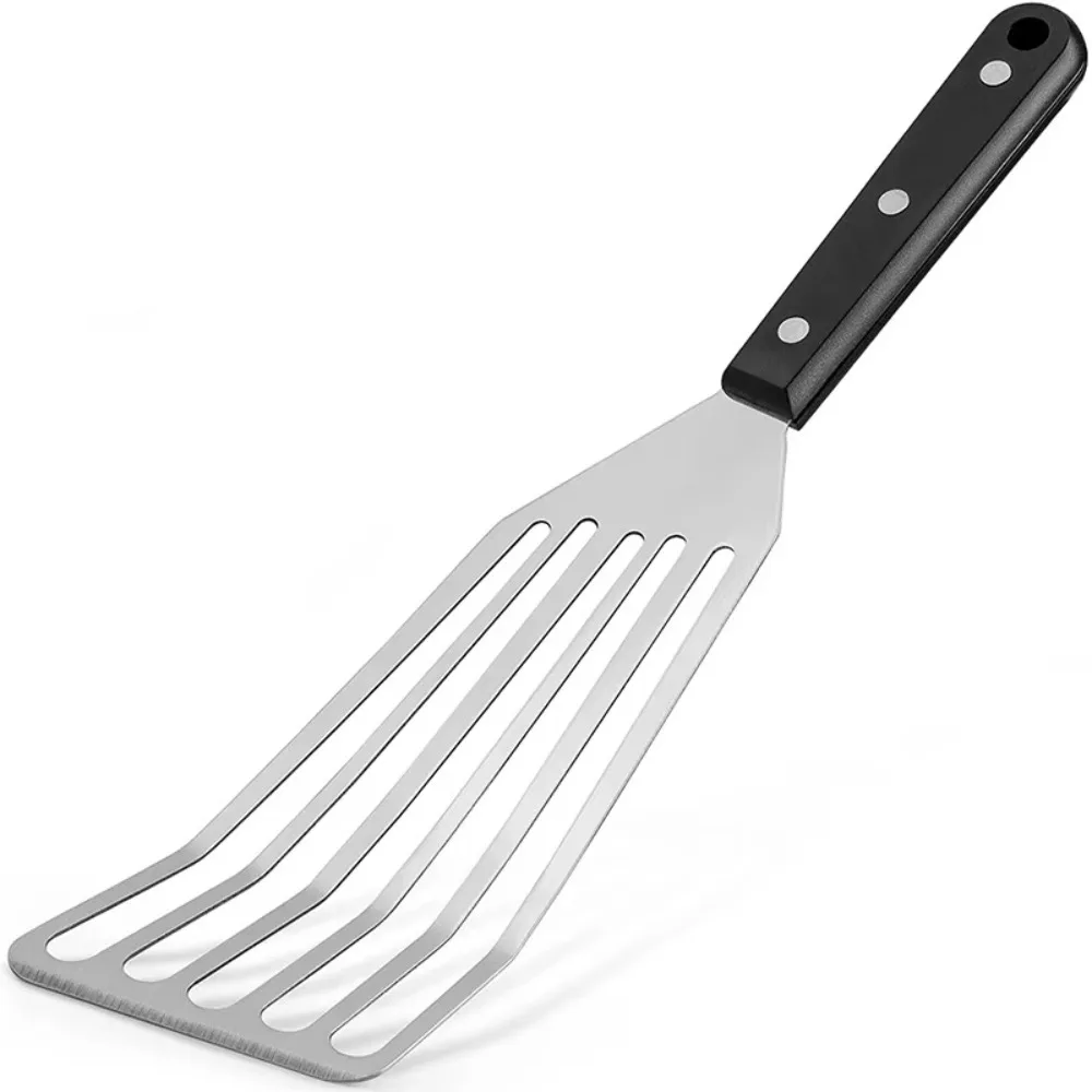 

Fan-shaped Steak Pancake Frying Shovel Stainless Steel with Wooden Handle Fish Spatula Non-Stick Cooking Utensils Kitchen Tools