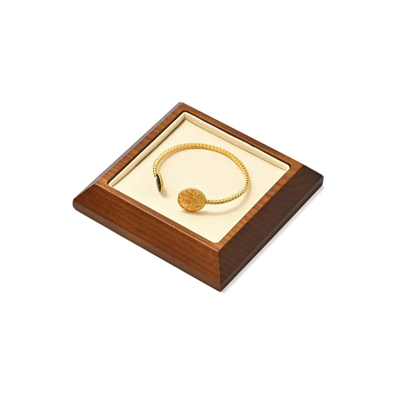Solid Wood Jewelry Storage Tray, Earrings, Rings, Bracelets, Necklaces, Display Props, High-End Jewelry Display Tray