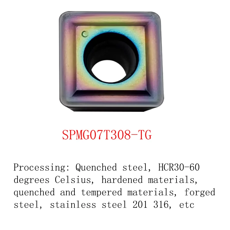 5PCS CNC U drill Insert Quick Violent Drills SPMG 060204 Cutter Inserts Water Jet Drill Square For Stainless Steel