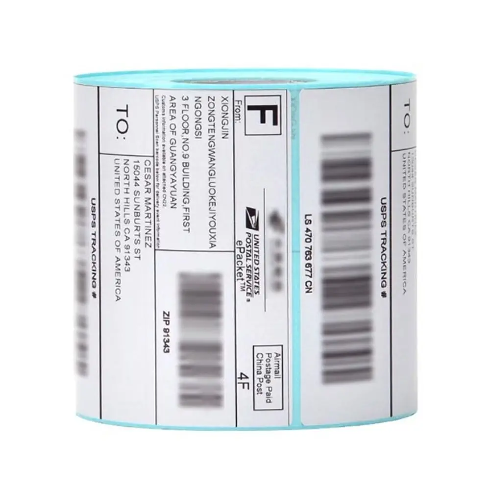 New 100*150*500pcs Thermal label paper Adhesive stickers Three defenses Thermal Shipping Labels printer 4X6in Adhesive stickers