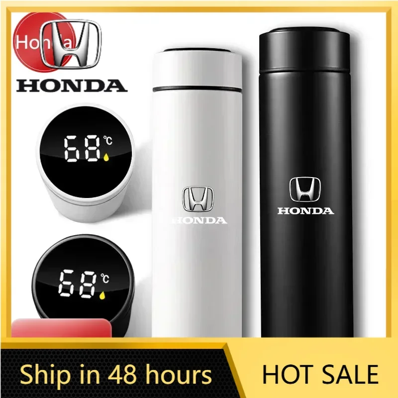 

Car Accessories 2025 New For Honda For Honda New Car Smart Thermos Bottle With Temperature Display Coffee Cup For Honda Civic Ac