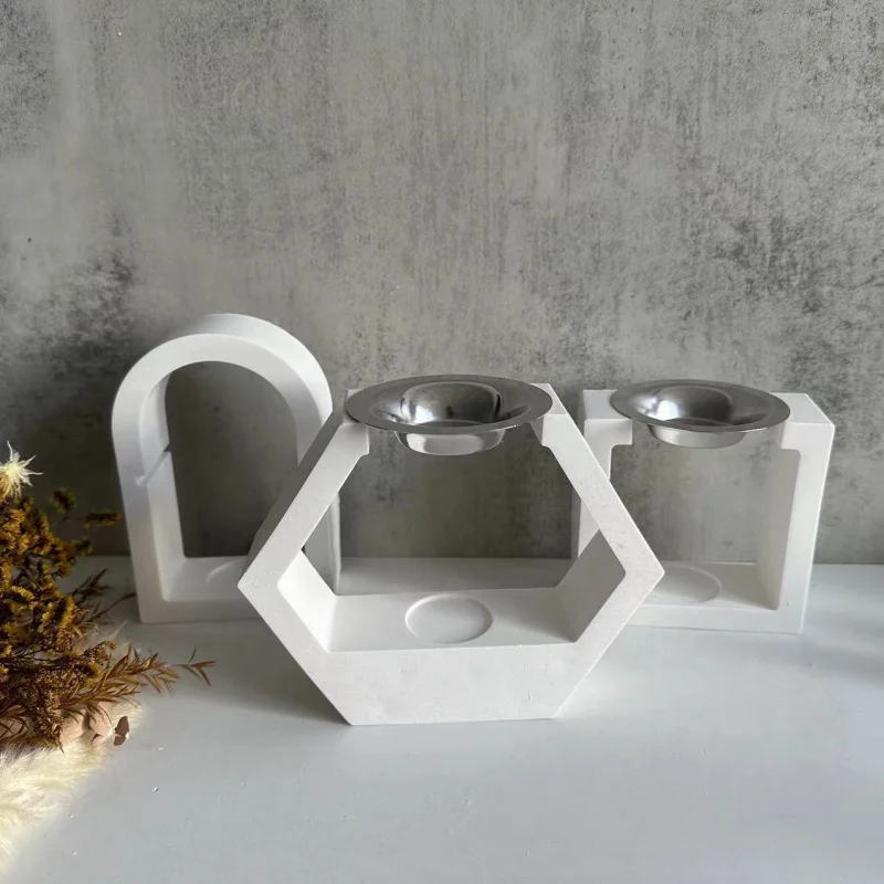 Candle Holder Silicone Mold Aromatherapy Stove Melting   Aroma Diffuser