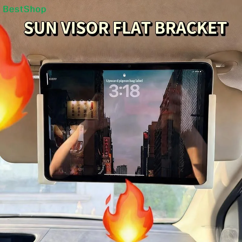 ♬ Suporte para Tablet no Visor do Carro, Suporte Universal para iPad, Tablet e Telefone, Entretenimento Mãos-Livres para o Banco Traseiro