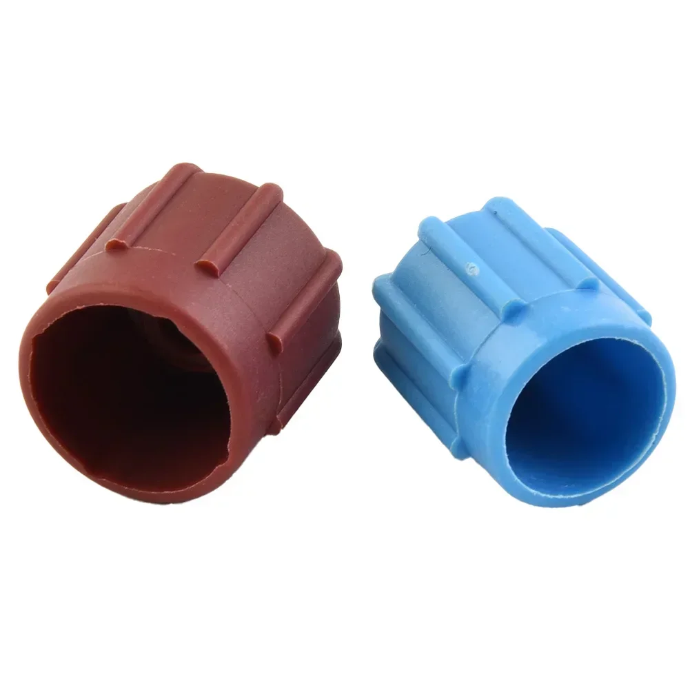 1Pair/2pcs Auto AC A/C Valve Cap Valve High/Low Voltage R134a Dust Cover  Brand New And High Quality Blue Brown Auto Parts