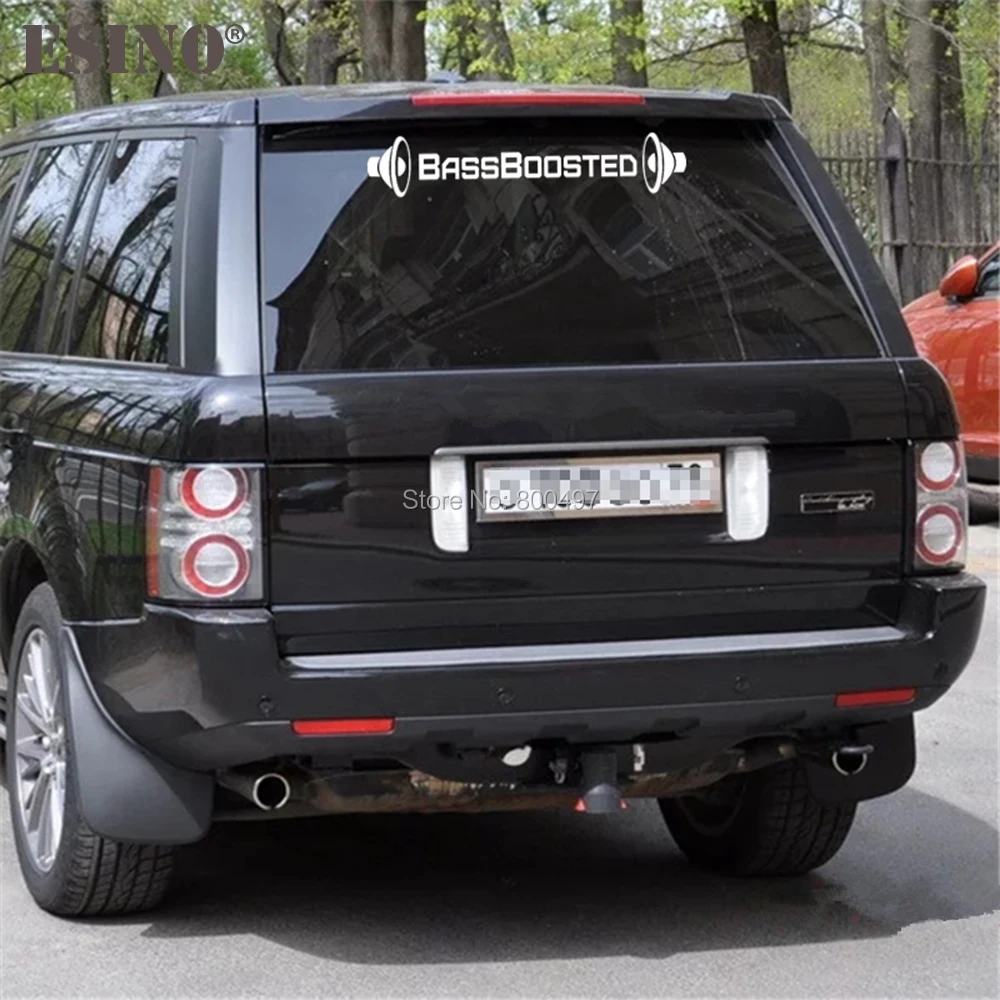 Car Styling Funny BassBoosted Bass Boosted Car Vinyl Decal Body Stickers PVC Carving Vinyl Decal Car Accessory