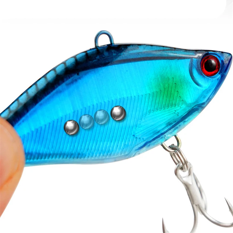 1pcs 6.5cm 13g 3D Eyes Plastic Vib Blade Lure Sinking Vibration Baits Artificial Vibe for Bass Pike Perch Fishing