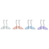 For Iphone 15 Macaron Data Cable Dual Type-C Fast Charging Braided Data Cable C To C 60W 100Cm Charging Cable,Pink Durable