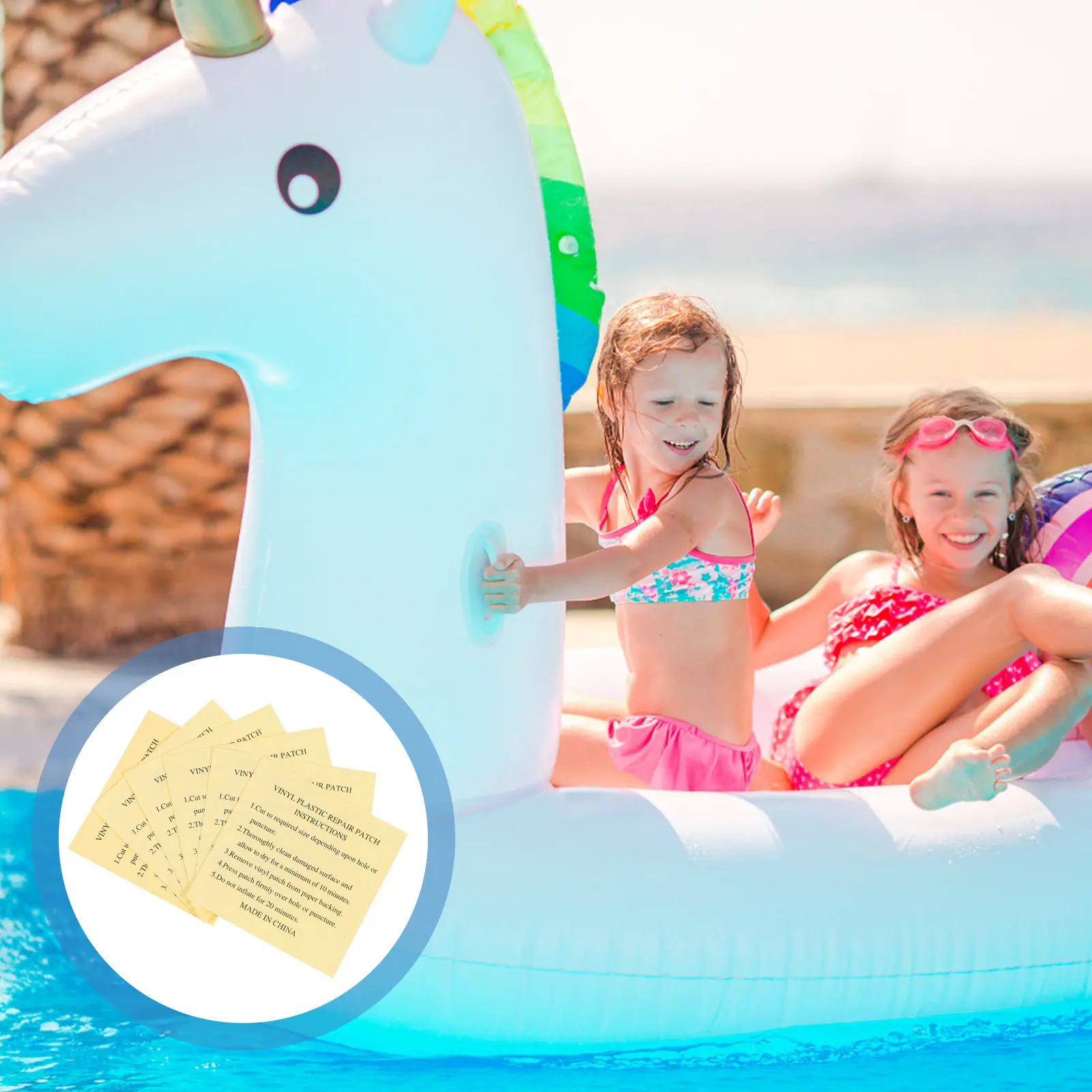 

20 шт. самоклеящихся ремонтных заплаток для надувных лодок, бассейнов, диванов, водонепроницаемые, прозрачные, для надувных изделий