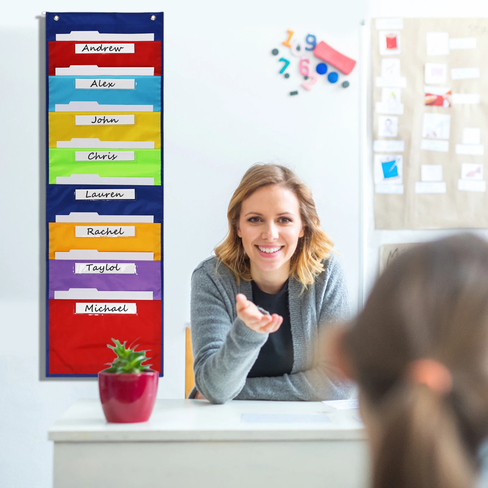 Compacte Opslag Opknoping Zakken Grafiek Opknoping Muur Deur Oxford Doek Map Tijdschriften File Organizer Opknoping Muur File Organizer