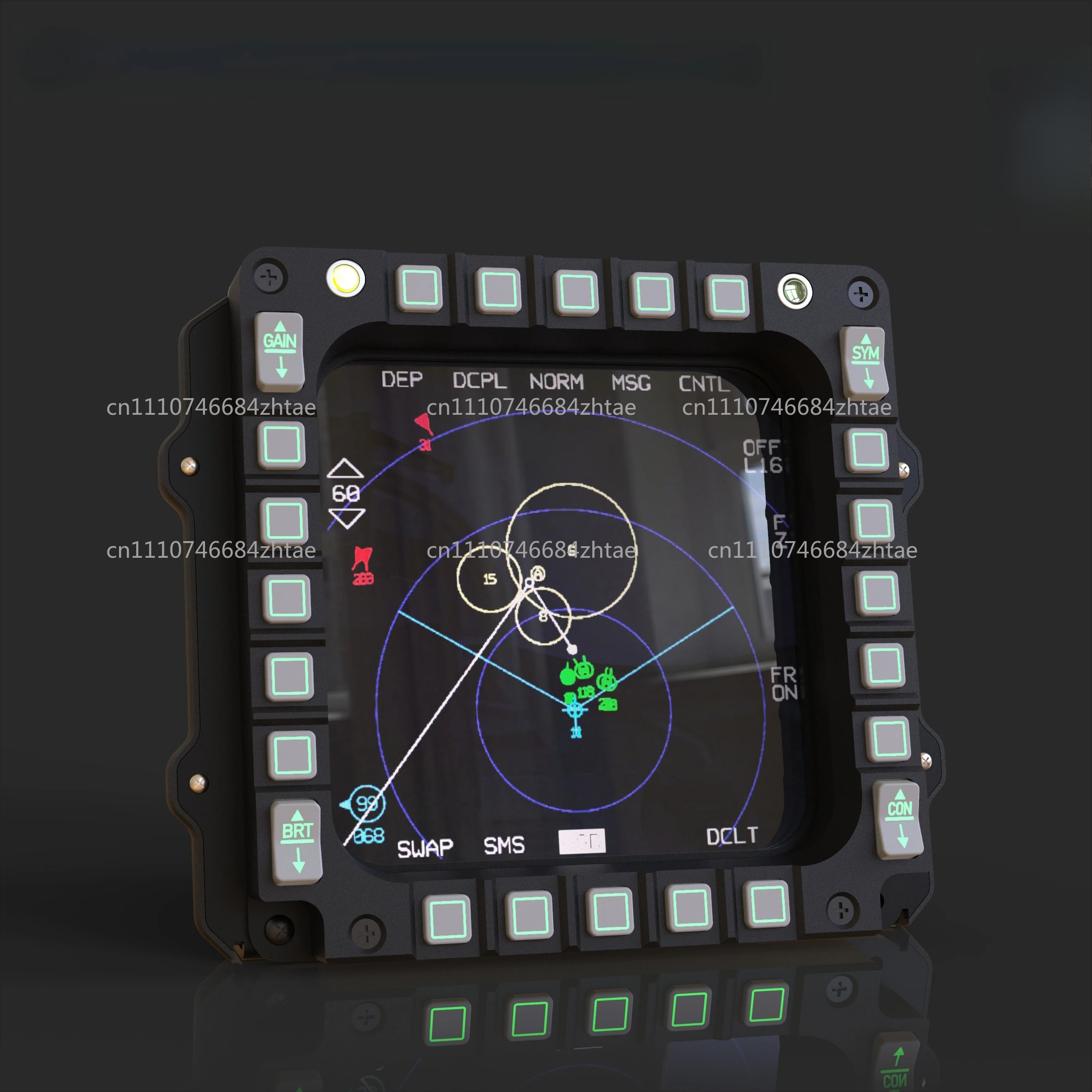 For of instruments such as F16 cockpit simulation flight MFD