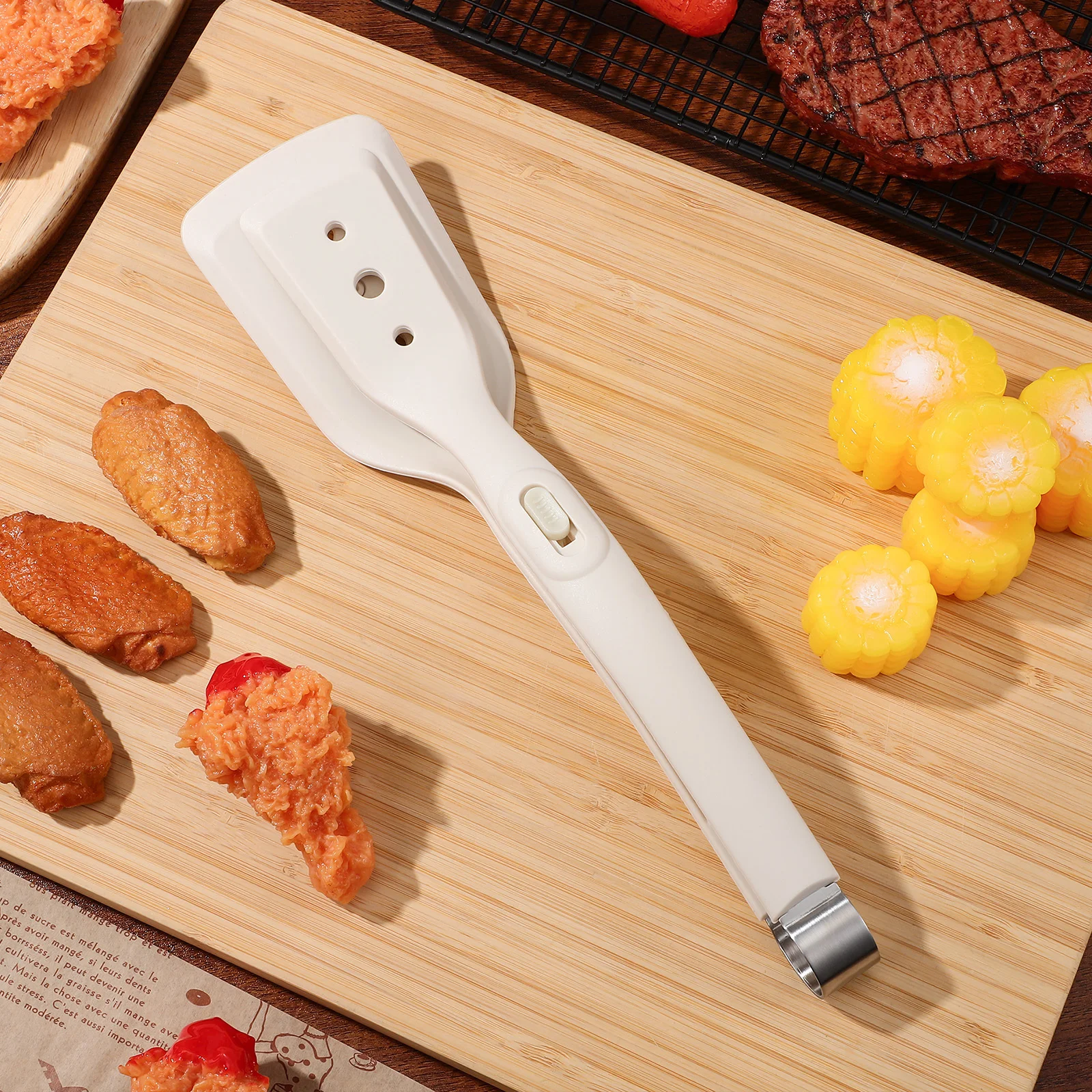 

Silicone Spatula Tong Heat Resistant Non Slip Handle Easy Clean Kitchen Cooking Tool For Home Restaurant Hotel Use