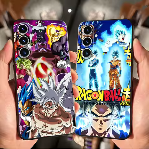 Dragon Ball Super Son Goku Case for Samsung Galaxy S25 Edge S23 Ultra S24 Plus S21 FE S20 Black Soft Phone Cover