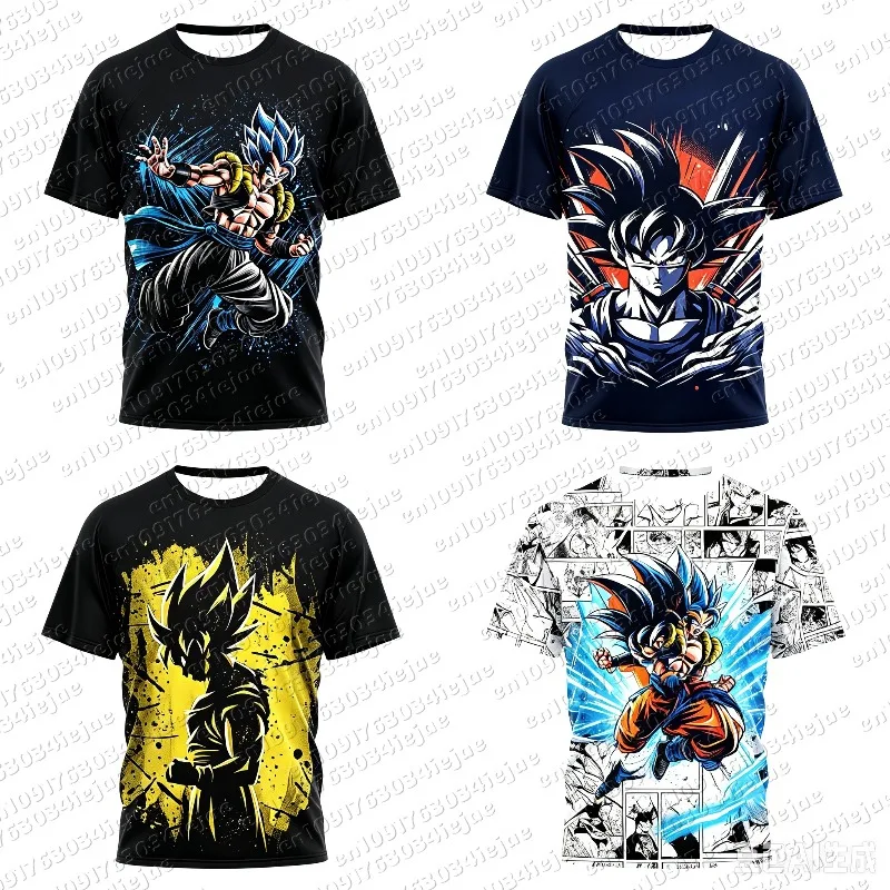 Dragon Ball Kid Super Goku Ultra Instinct 3D Print T-shirt Unisex Comic Panel Graphic Streetwear Daily Casual Outfit Anime Fans