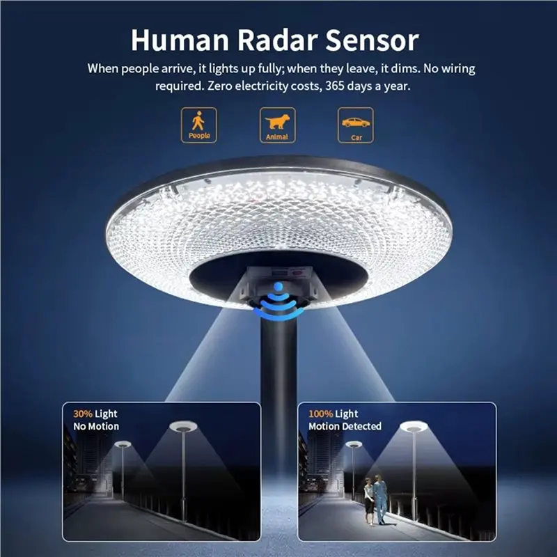 [Touchbuy】 Waterproof Solar Light Outdoor LED Post Lamp For Patio Yard Pathway