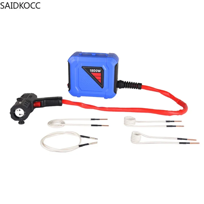 

SAIDKOCC DW-1.80KW Ручной высокочастотный индукционный нагреватель разделенного типа Мощный нагреватель с гайкой и проволокой