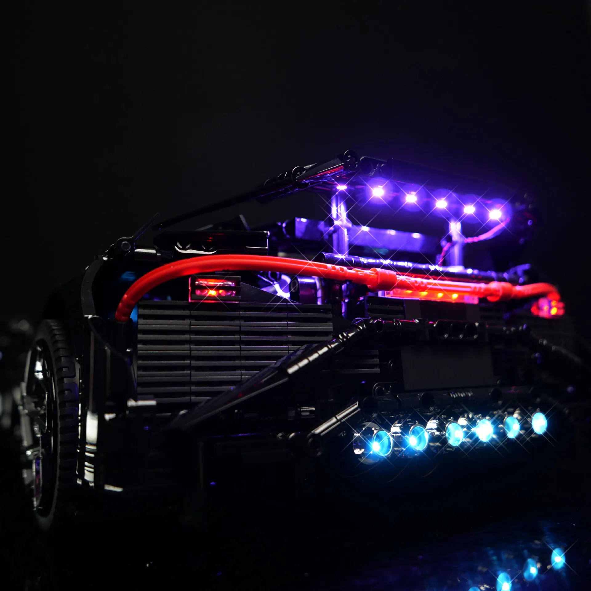 Kit de luz LED RC DIY para carro esportivo técnico LEGO 13163 (apenas luz LED, sem modelo de blocos)