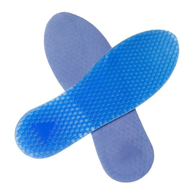 Silicone Gel Insoles Honeycomb Sports Running Insole Deodorant Foot Pad Velvet Soles For Shoes Insert Feet Care Shoe Accessories