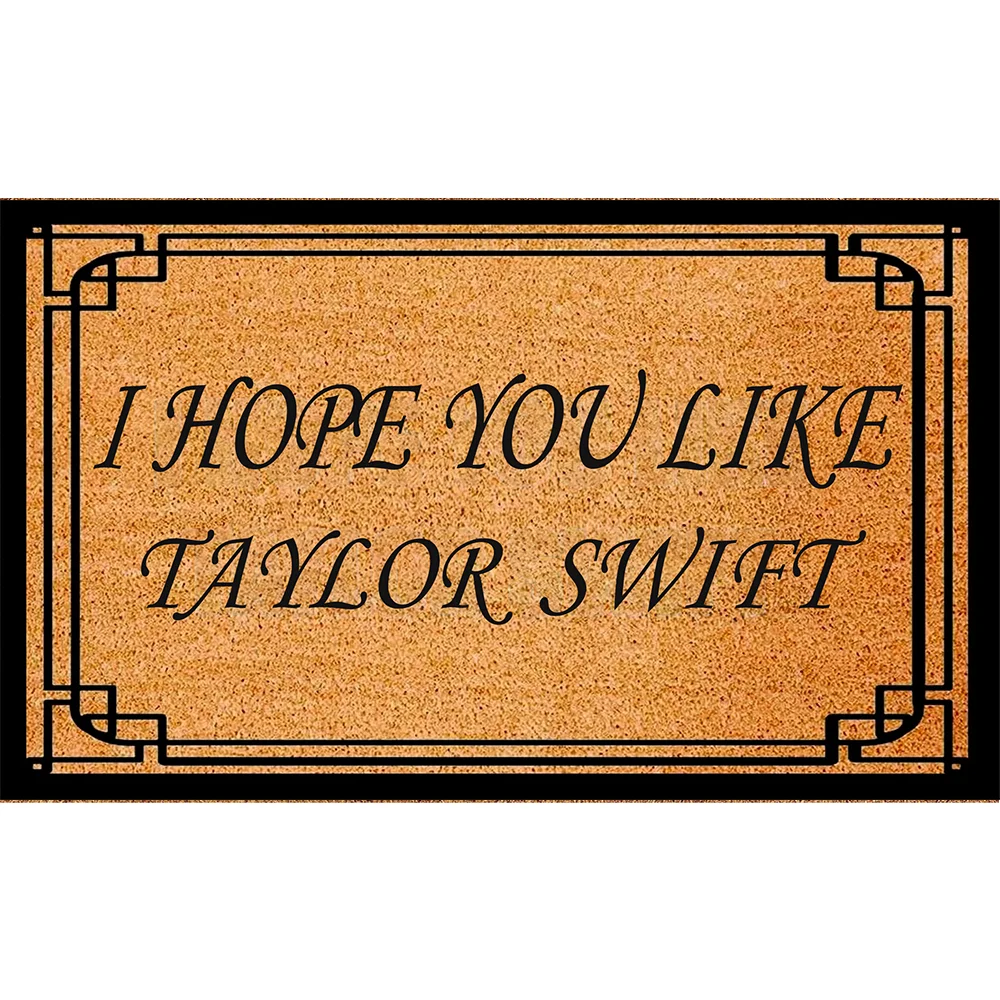 Swiftie Door Mat Alfombra Taylor Foot Mat Swift Doormat Anti-Slip Carpet Entrance Outdoor Taylor's Version Home Decor