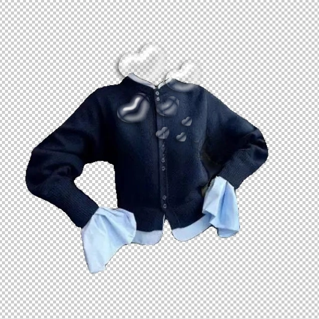 

Универсальный искусственный двухсекционный свитер с круглым вырезом для милых девочек, весенне-осенний новый универсальный однобортный короткий кардиган, куртка