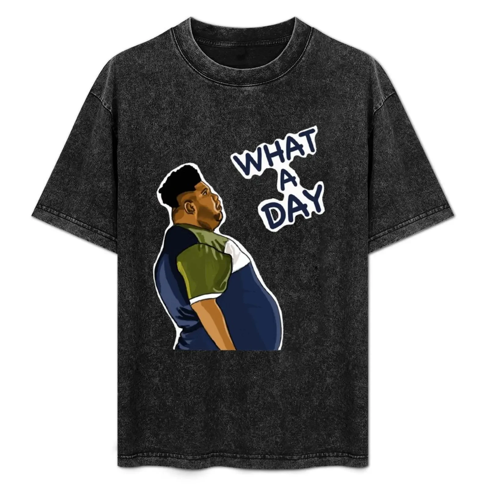 

WHAT A DAY T-Shirt anime figures summer shirt sports fans tops mens vintage t shirts