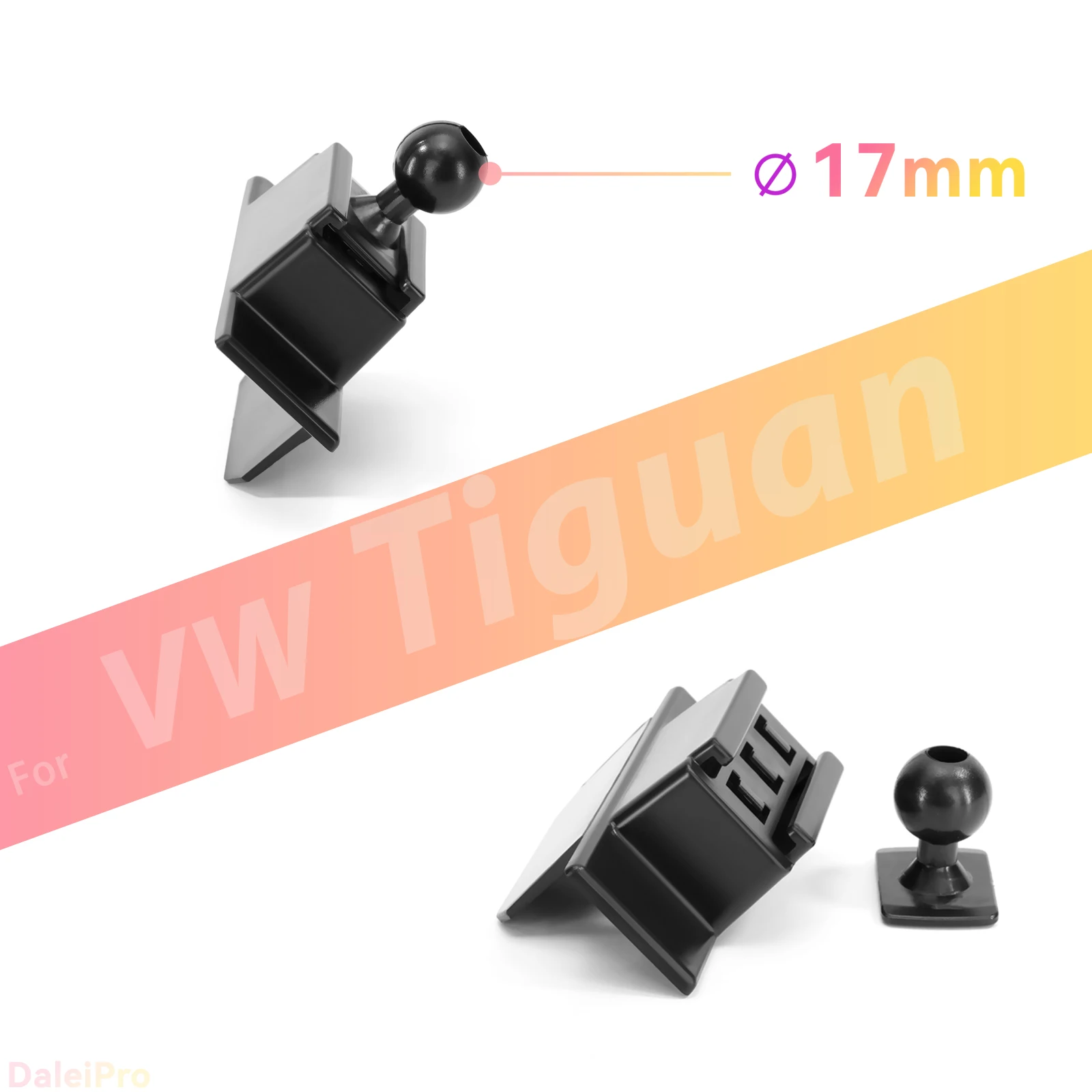 Maßgefertigte Magnetische Handyhalterung mit Luftstromkühlung für VW Tiguan 5N MK1 2007-2015 2016, 360° Drehbar ° Schwenkbare Telefonhalterungsbasis – Detail 2