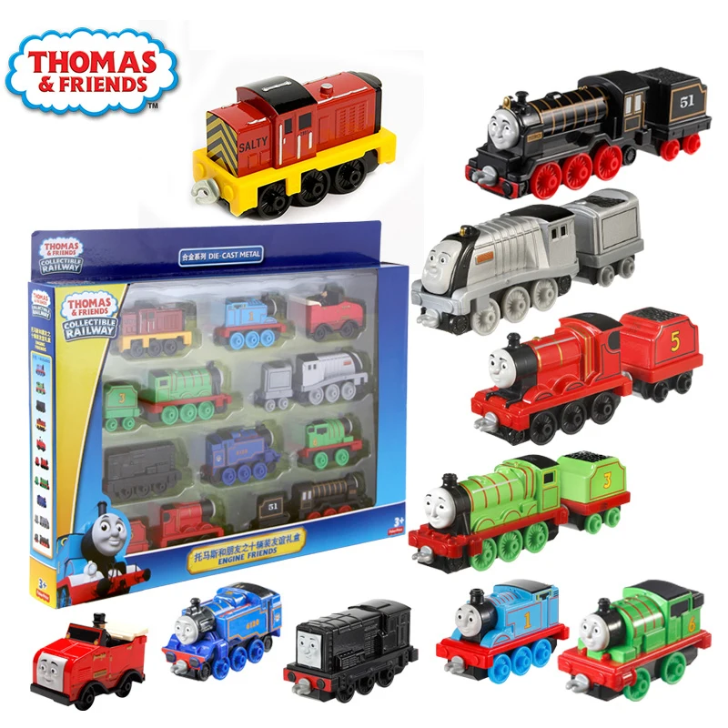

10/поезда оригинальные поезда Thomas and Friends коллекция из сплава трекмастер Thomas Набор поезда для детей литые игрушки подарки