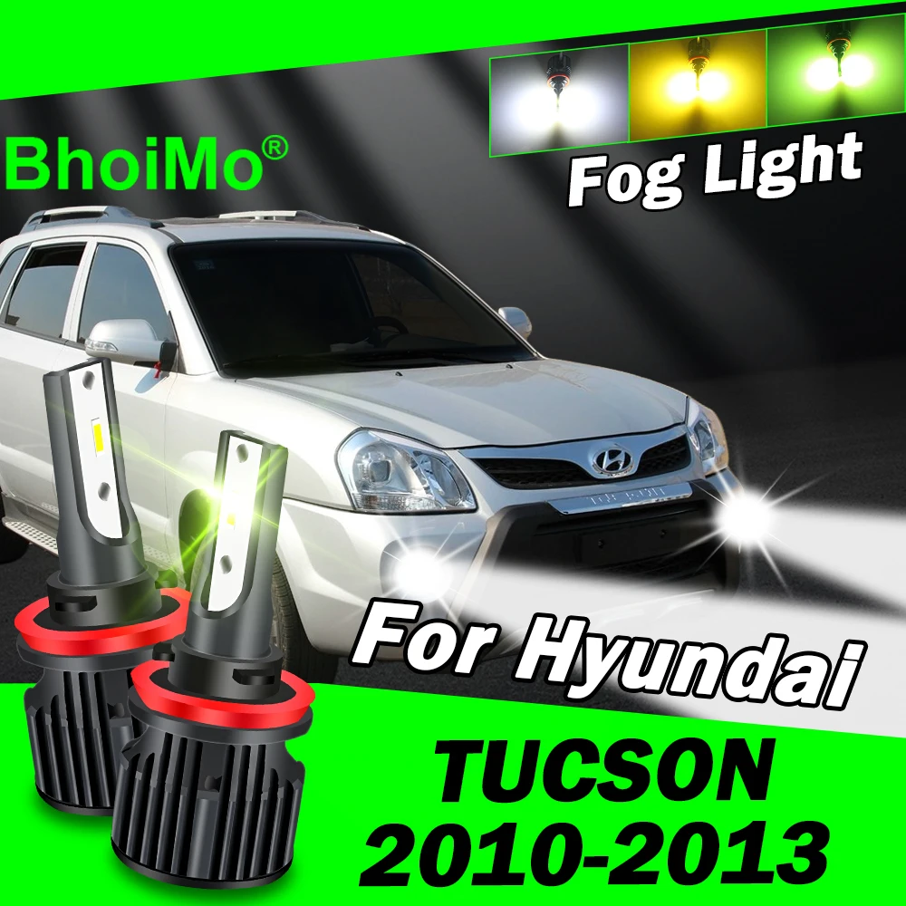 

BhoiMo For Hyundai Tucson 2010 2011 2012 2013 Front Fog Light Lamp Led Bulb