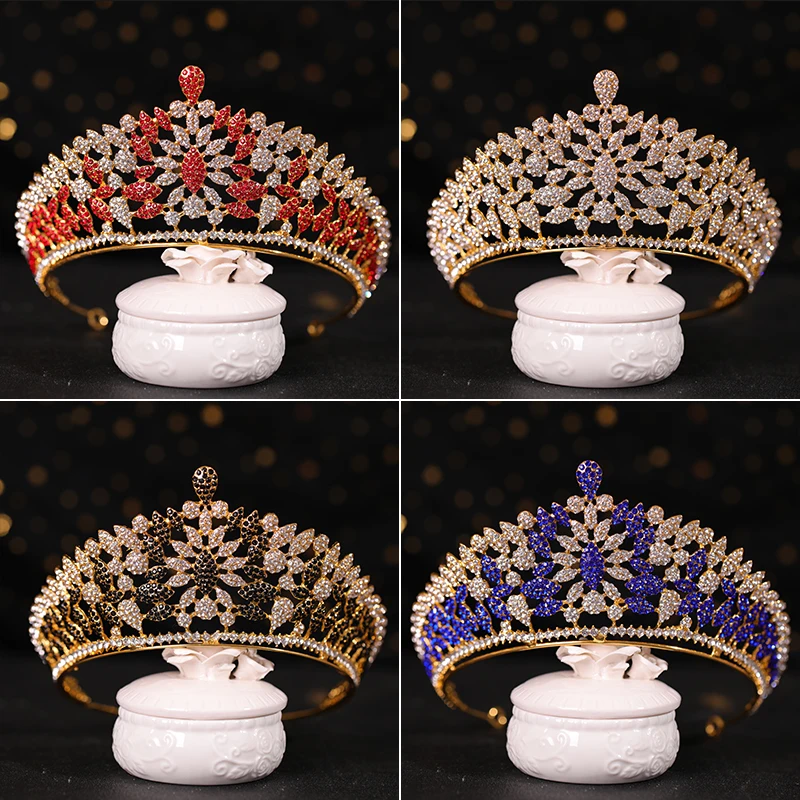 

Wedding Hair Jewelry Crystal Baroque crown wedding bride hair jewelry fashion jewelry bride luxury headdress Queen's crown