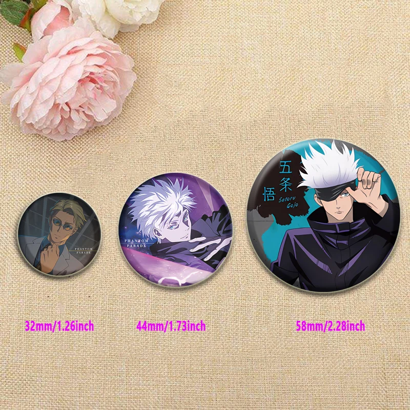 Itadori Yuji/Ryomen Sukuna Cartoon Brooches Anime Handmade Pins Satoru Gojo/Fushiguro Megumi Badge for Backpack Gift Accessory