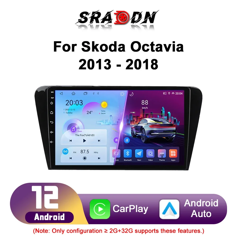 

For Skoda Octavia 3 A7 2013-2018 Car Radio Android Automotive Multimedia Player Navigation GPS Carplay Touch Screen Auto Stereo