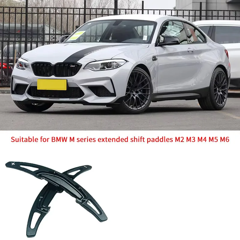 

2Pcs Car Steering Wheel Shift Paddle Shifter Extension For BMW M2 M3 M4 M5 X5M X6M F87 F85 F86 F80 F82 F83 F10 M6 F12