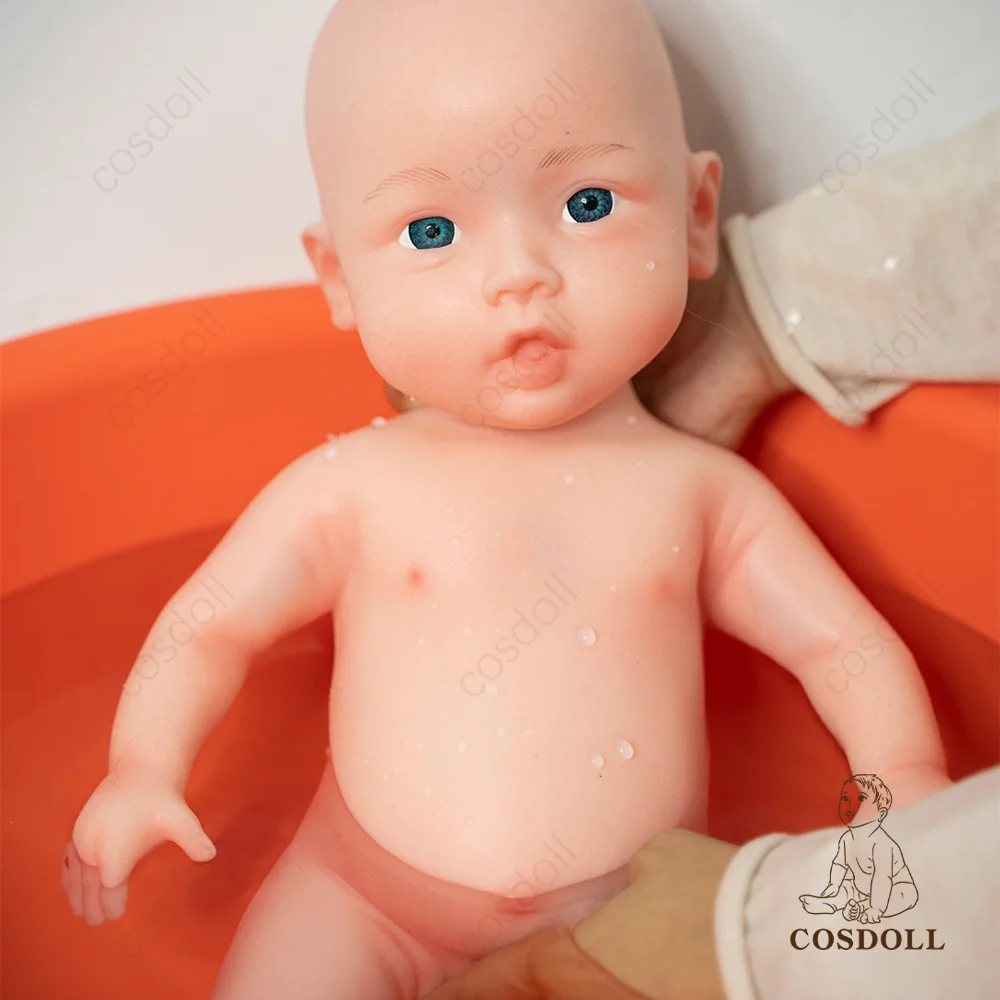 COSDOLL 18 pulgadas 3,05 kg 100% cuerpo completo de silicona Reborn Baby Doll muñecas realistas para niñas regalos suave bebé DIY juguetes para niños en blanco