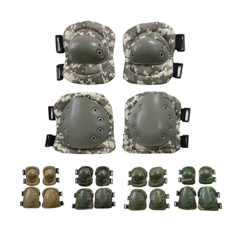 

Elbow & Knee Pads Tactical Knee and Elbow Protection Four Piece Set Outdoor Hiking and Cycling Sports Protective Equipment
