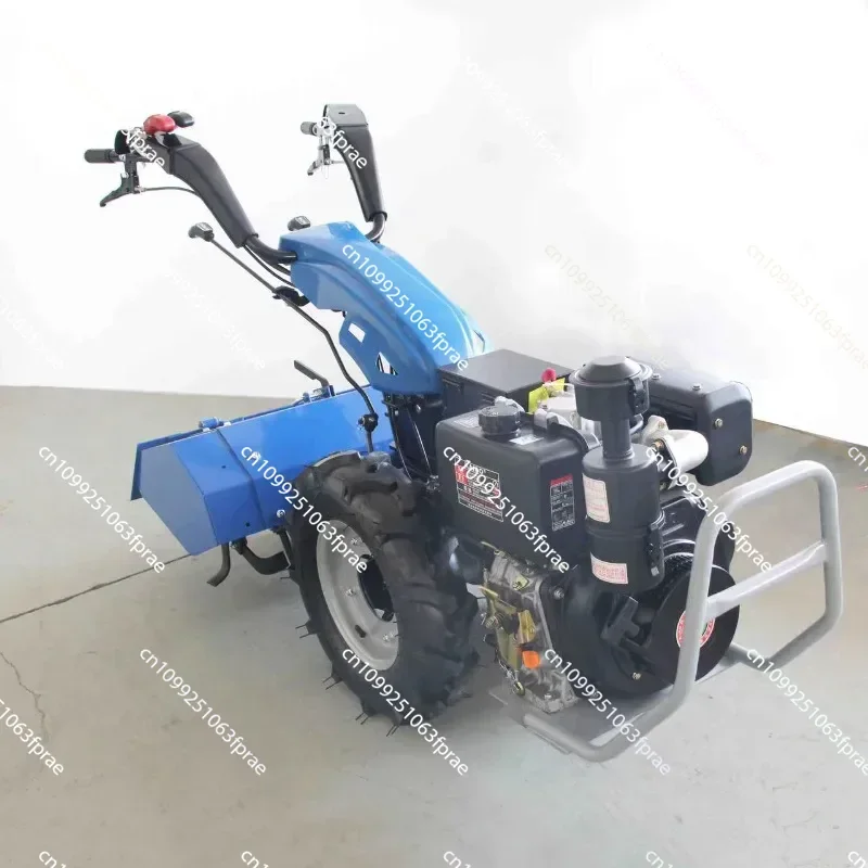 furrow fertilizer backfill weeding rotary tiller rice and wheat harvesting multifunctional small rotary tiller