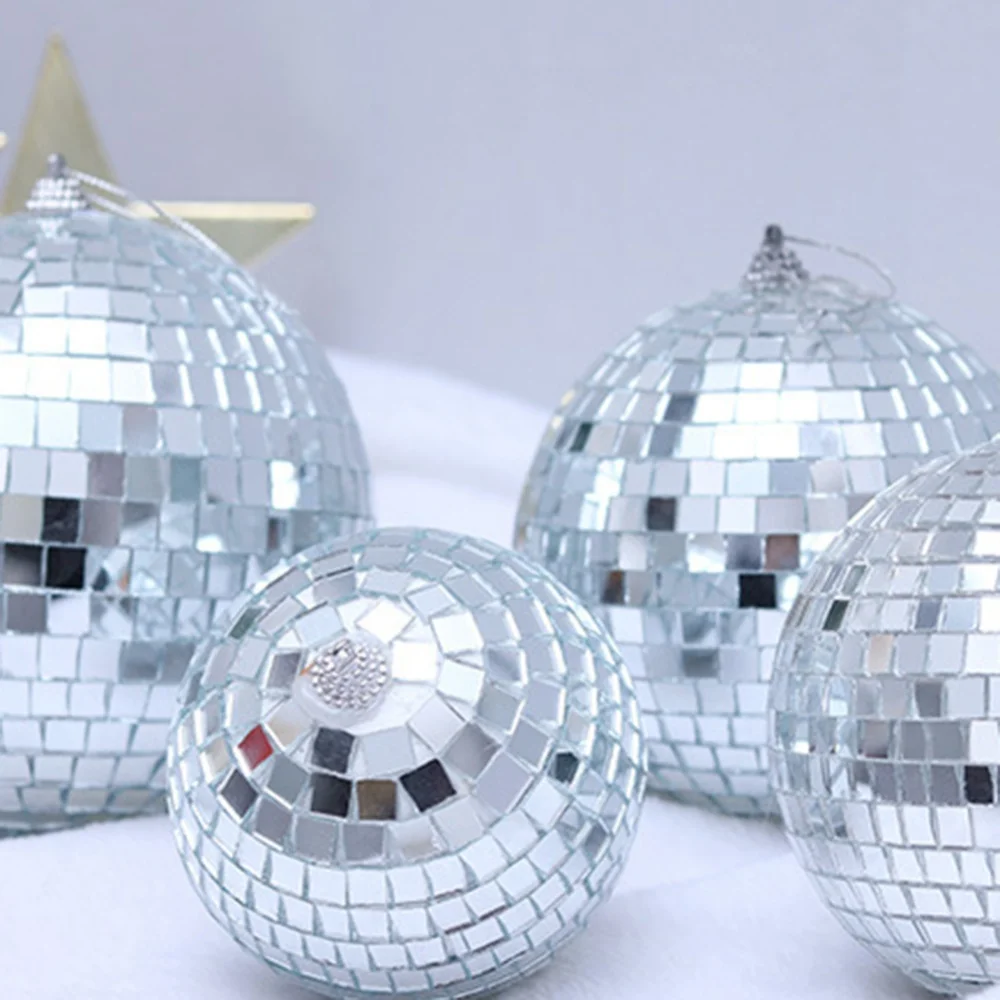 2/3/4/5cm Mirror Balls Party Shining Ball Mirror Christmas Reflective Glass Ball Disco Xmas Tree Home Decoration Ornaments