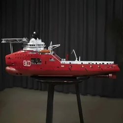 1/72 Ship Model Assembly Kit Simulation Ship Model RC Ship Model Finished Product SKD Offshore Work Ship Model Tugboat Model Toy