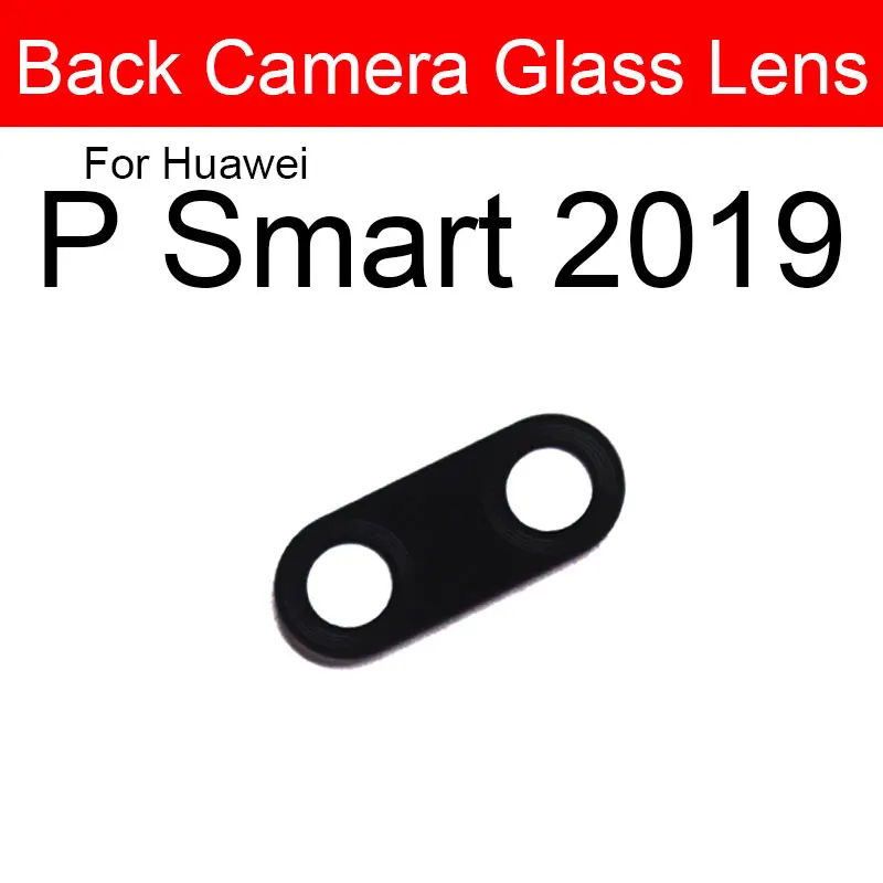 Arrière arrière caméra lentille en verre pour Huawei P Smart Plus Pro Z S 2019 2020 caméra lentille en verre + autocollant pièces de réparation remplacement