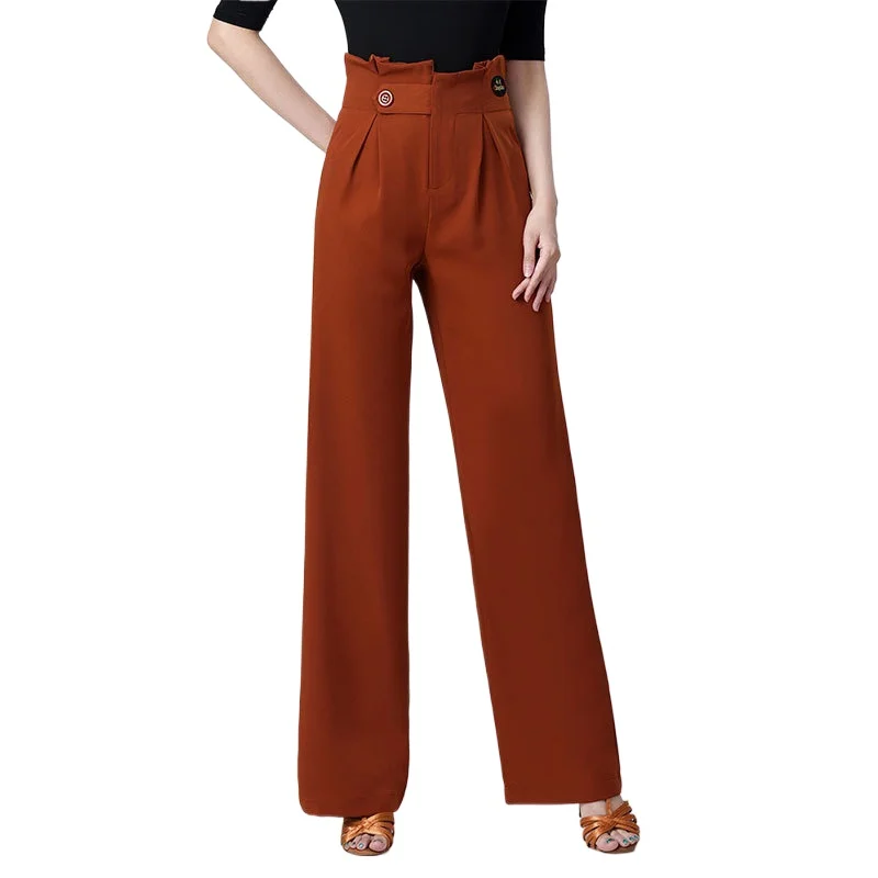 Elegant and Comfortable Fashionable Central Point Latin Dance Pants Women's Pants Sorority Dance Clothing High-end Women's Pants