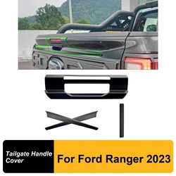Tailgate Handle Cover Without keyhole Rear Door Handle Cover For Ford Ranger T9 2023 2024 XLT XLS XL Next Generation Accessories